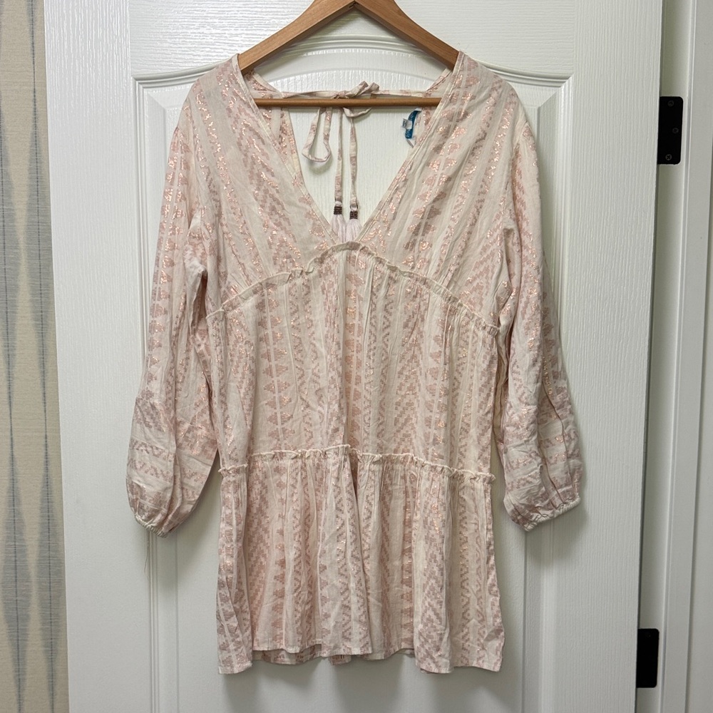 Blue Island Light Pink Patterned Tunic